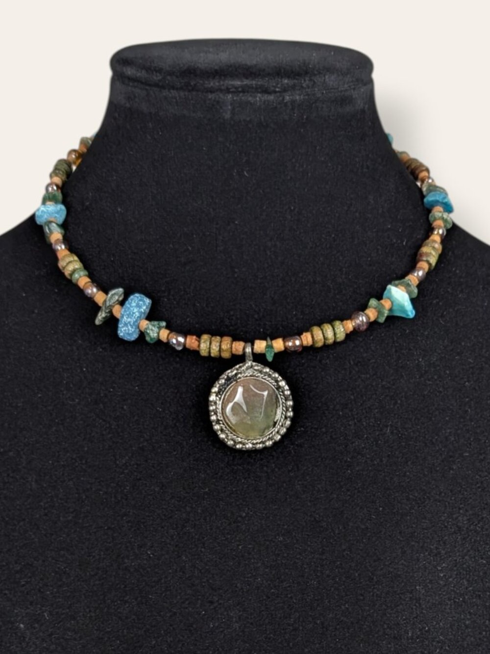 (2/$20) Bohemian Memory Wire Beaded Necklace